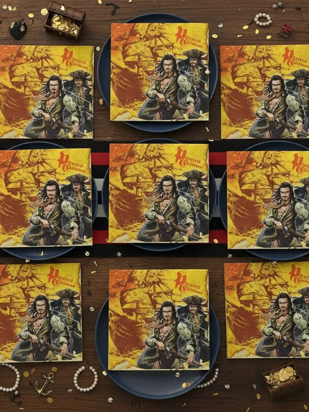 Hallmark Disney Pirates of the Caribbean Napkins 16ct - Jack Sparrow Party